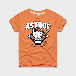 Hello Kitty x Houston Astros Batter Tee (Youth) Apparel HOMAGE Orange Y2
