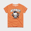 Hello Kitty x Houston Astros Batter Tee (Youth) Apparel HOMAGE Orange Y2
