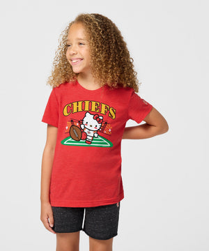 Hello Kitty x Kansas City Chiefs Kickoff Tee (Youth) Apparel HOMAGE