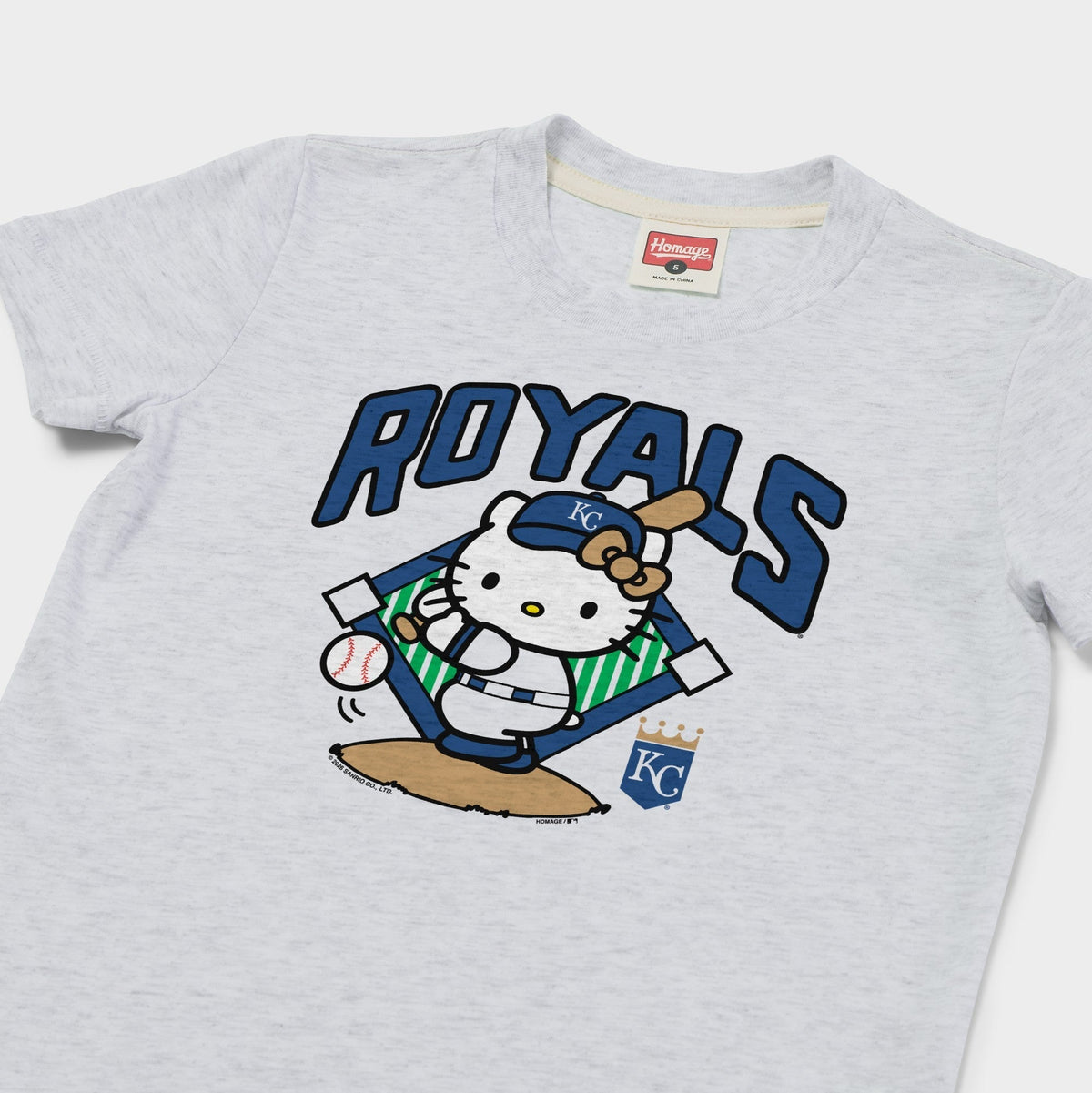 Hello Kitty x Kansas City Royals Swing Tee (Youth) Apparel HOMAGE
