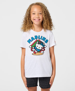 Hello Kitty x Miami Marlins Catch Tee (Youth) Apparel HOMAGE