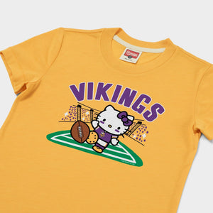 Hello Kitty x Minnesota Vikings Kickoff Tee (Youth) Apparel HOMAGE