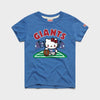 Hello Kitty x New York Giants Holder Tee (Youth) Apparel HOMAGE Royal Blue Y2