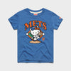 Hello Kitty x New York Mets Throw Tee (Youth) Apparel HOMAGE Royal Blue Y2