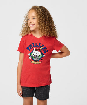 Hello Kitty x Philadelphia Phillies Swing Tee (Youth) Apparel HOMAGE