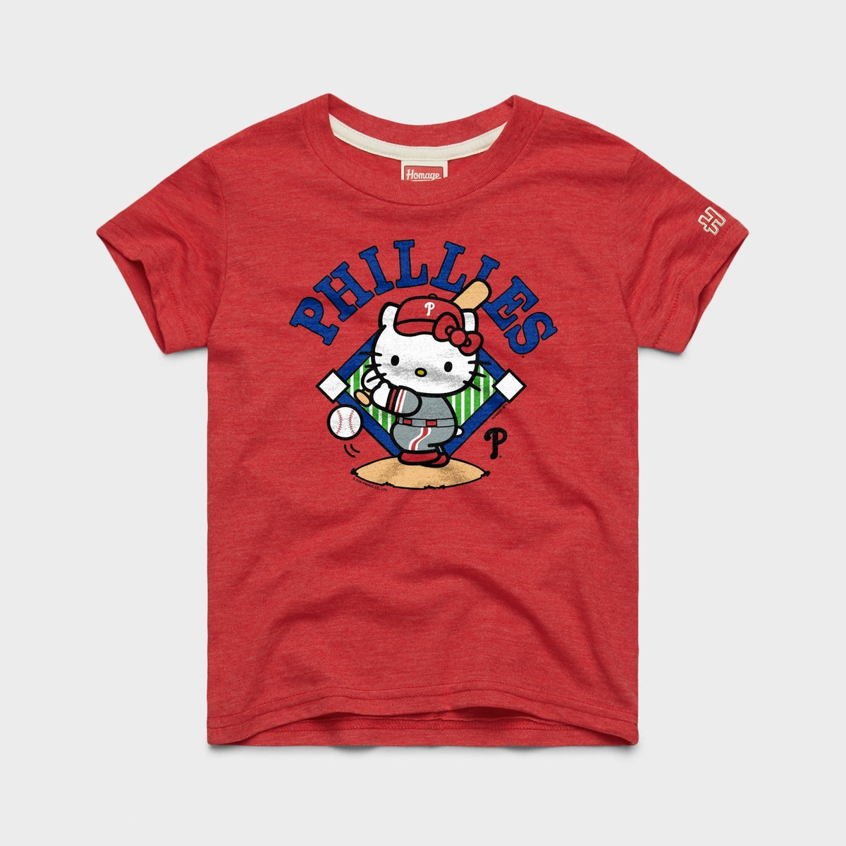 Hello Kitty x Philadelphia Phillies Swing Tee (Youth) Apparel HOMAGE Red Y2