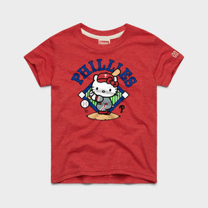 Hello Kitty x Philadelphia Phillies Swing Tee (Youth) Apparel HOMAGE Red Y2