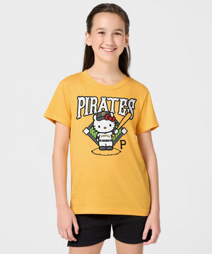 Hello Kitty x Pittsburgh Pirates Batter Tee (Youth) Apparel HOMAGE
