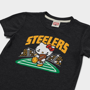 Hello Kitty x Pittsburgh Steelers Rush Tee (Youth) Apparel HOMAGE