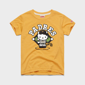 Hello Kitty x San Diego Padres Toss Tee (Youth) Apparel HOMAGE Gold Y2