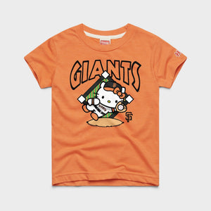 Hello Kitty x San Francisco Giants Catch Tee (Youth) Apparel HOMAGE Orange Y2