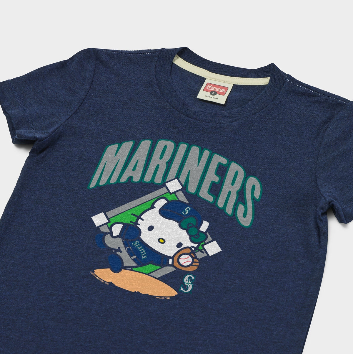 Hello Kitty x Seattle Mariners Catch Tee (Youth) Apparel HOMAGE