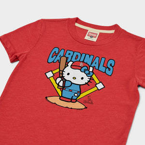 Hello Kitty x St. Louis Cardinals Batter Up Tee (Youth) Apparel HOMAGE