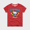 Hello Kitty x St. Louis Cardinals Batter Up Tee (Youth) Apparel HOMAGE Red Y2