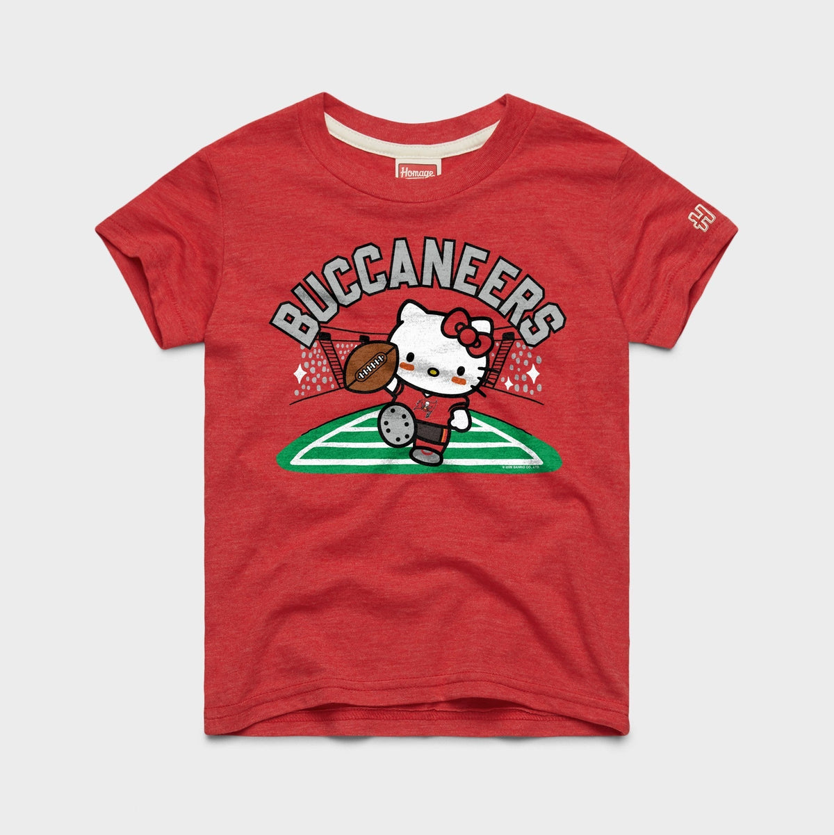 Hello Kitty x Tampa Bay Buccaneers Touchdown Tee (Youth) Apparel HOMAGE Red Y2