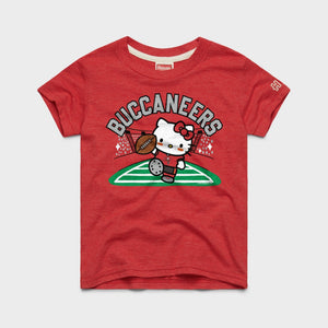Hello Kitty x Tampa Bay Buccaneers Touchdown Tee (Youth) Apparel HOMAGE Red Y2