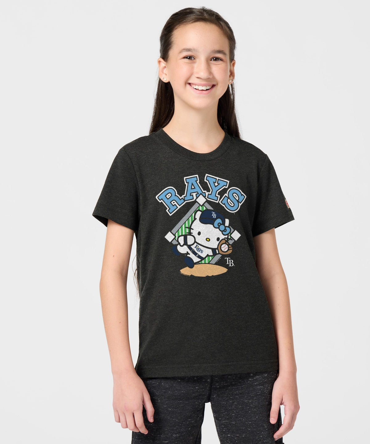 Hello Kitty x Tampa Bay Rays Catch Tee (Youth) Apparel HOMAGE