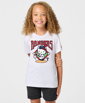 Hello Kitty x Texas Rangers Swing Tee (Youth) Apparel HOMAGE