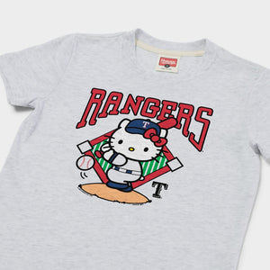 Hello Kitty x Texas Rangers Swing Tee (Youth) Apparel HOMAGE