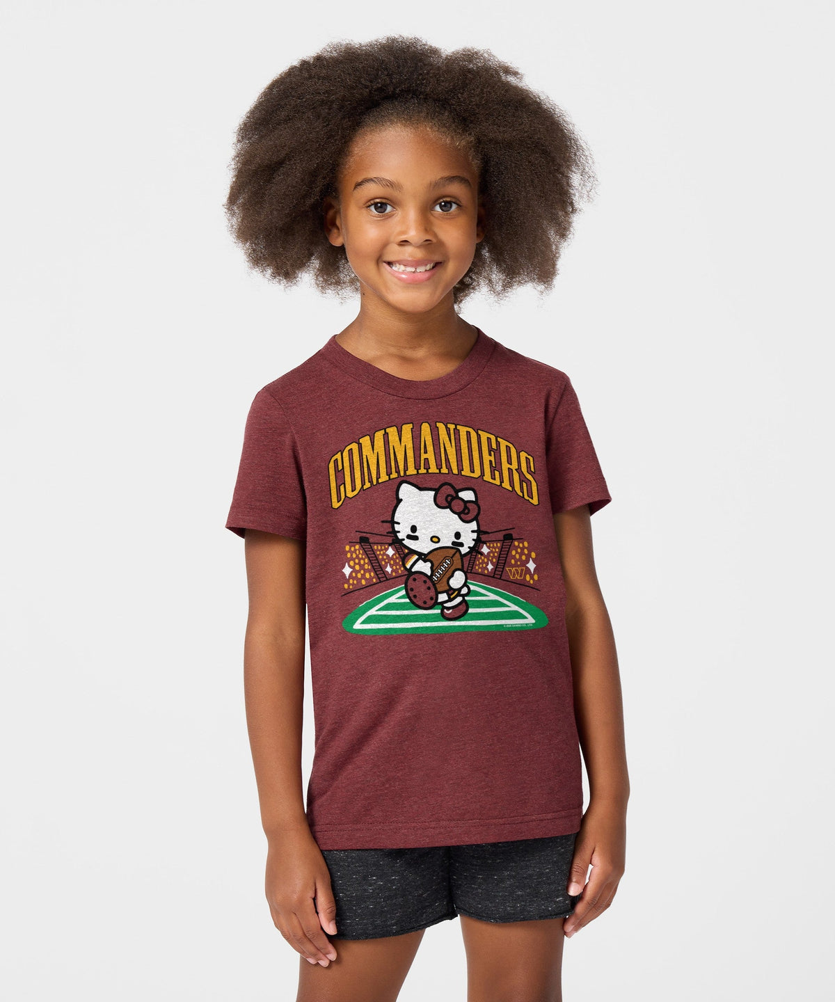 Hello Kitty x Washington Commanders Rush Tee (Youth) Apparel HOMAGE