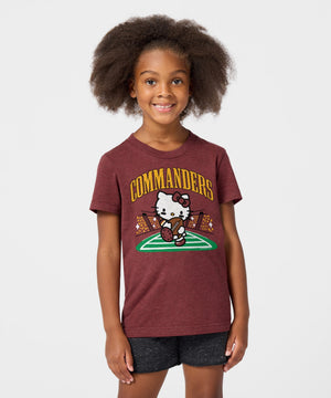 Hello Kitty x Washington Commanders Rush Tee (Youth) Apparel HOMAGE
