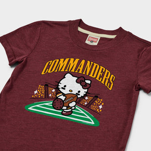 Hello Kitty x Washington Commanders Rush Tee (Youth) Apparel HOMAGE