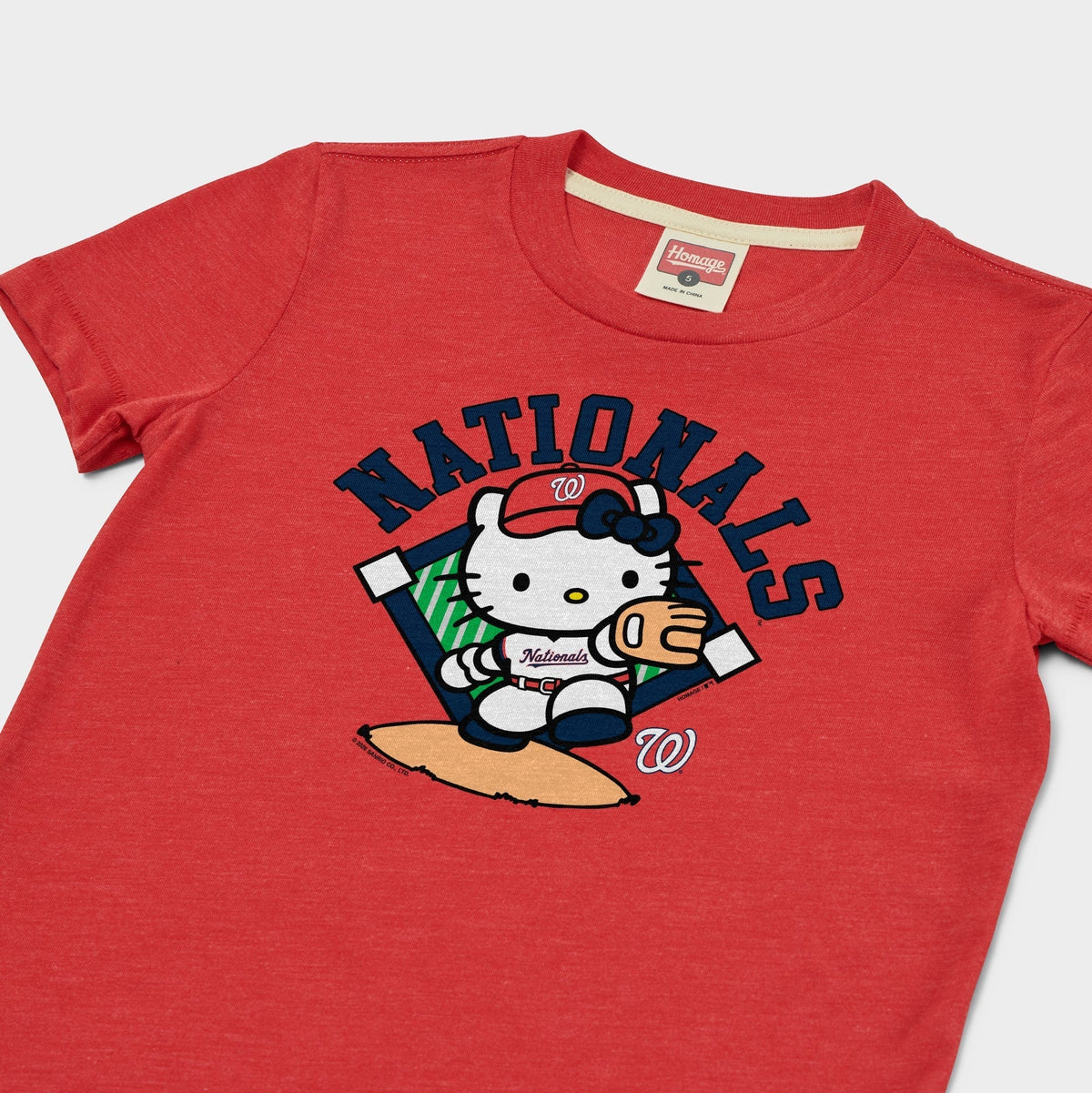 Hello Kitty x Washington Nationals Throw Tee (Youth) Apparel HOMAGE