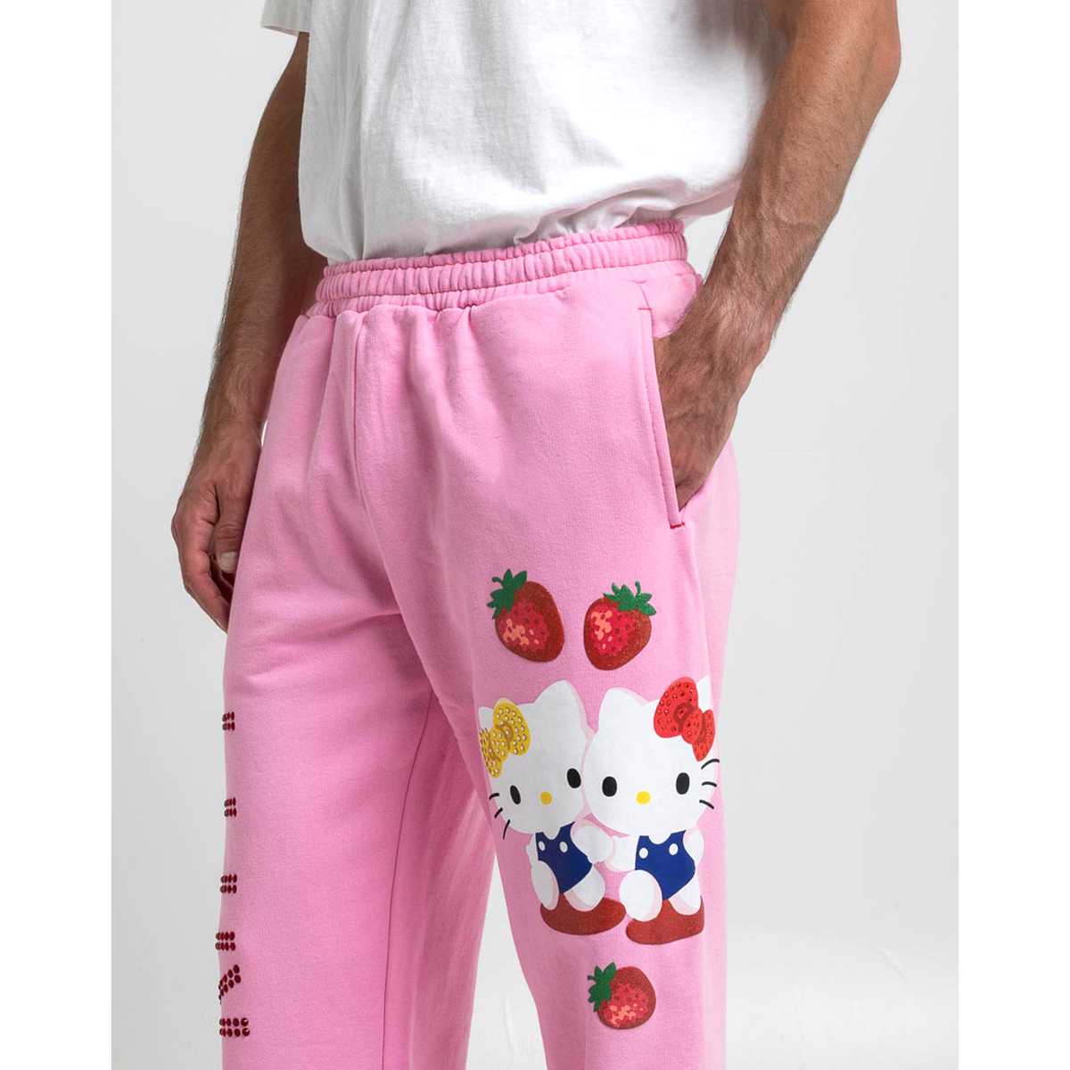 Hello Kitty x Dumbgood Pink Sweatpants 50th Anniv