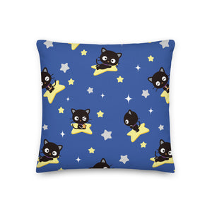 Chococat Starry Night 18" Square Pillow Home Goods Printful   