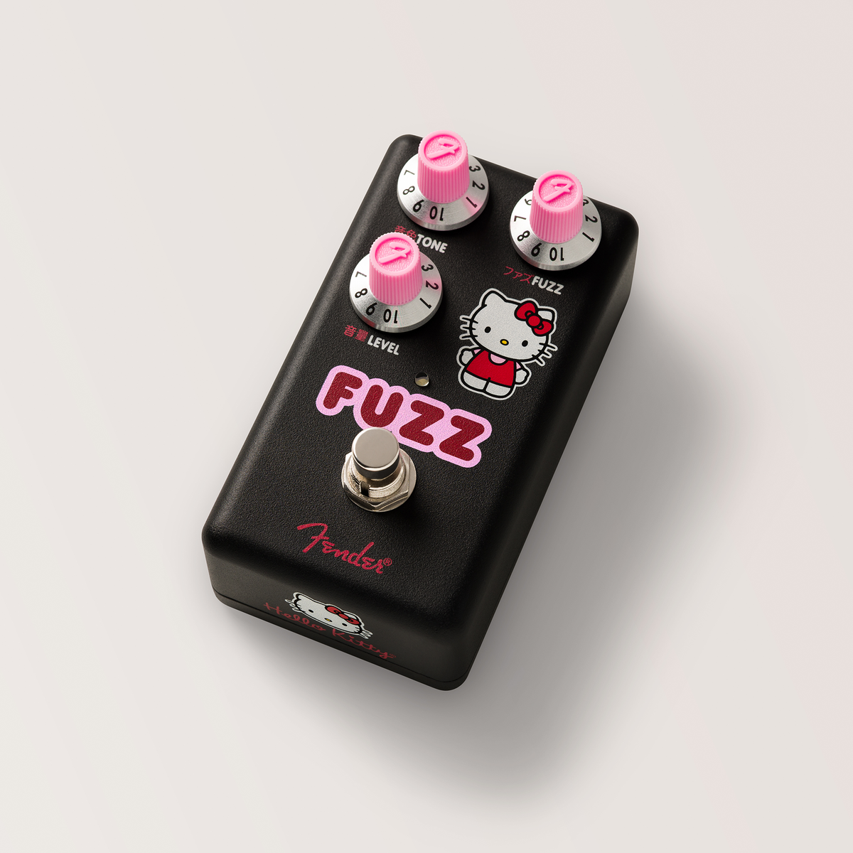 Hello Kitty x Fender Black Fuzz Pedal Home FENDER