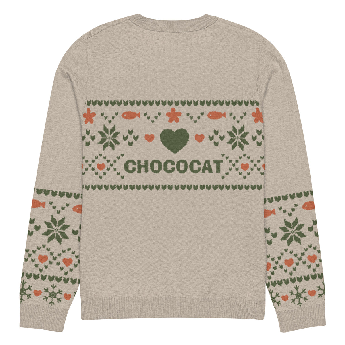 Chococat Olive Nordic Sweater Apparel Printful