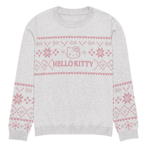 Hello Kitty Pink Nordic Sweater Apparel Printful L