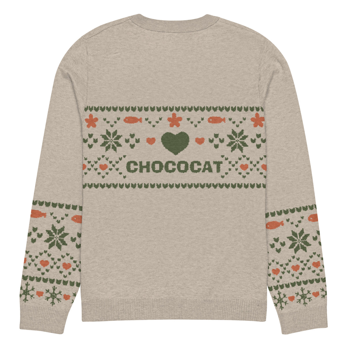 Chococat Olive Nordic Sweater Apparel Printful