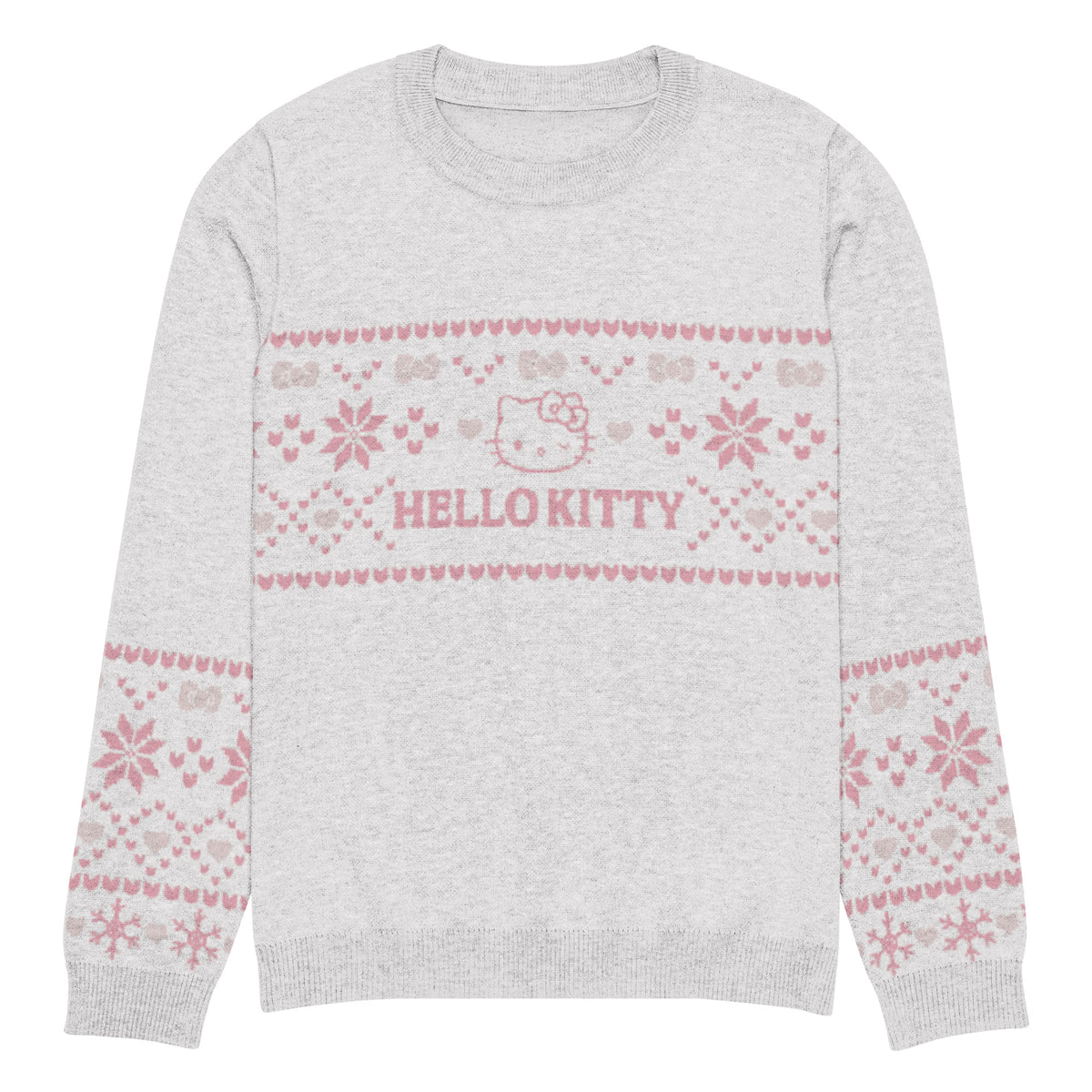 Hello Kitty Pink Nordic Sweater Apparel Printful M