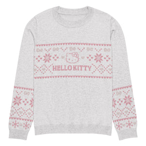 Hello Kitty Pink Nordic Sweater Apparel Printful M