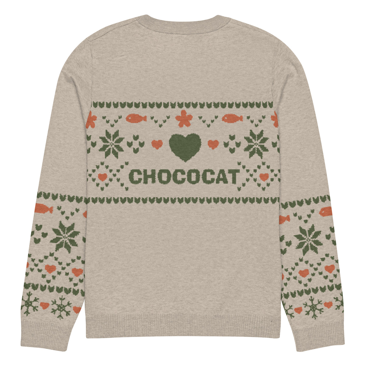 Chococat Olive Nordic Sweater Apparel Printful