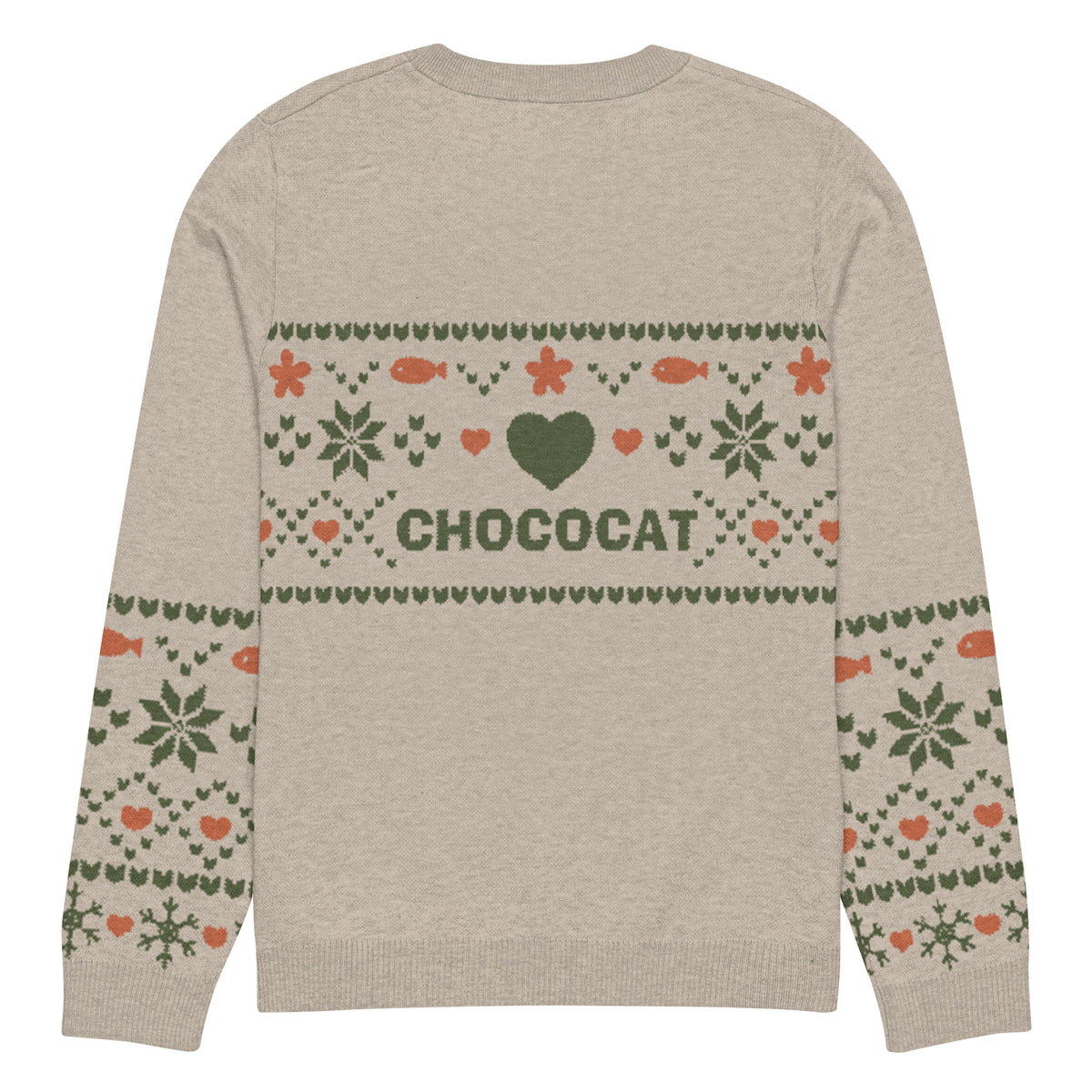 Chococat Olive Nordic Sweater Apparel Printful