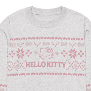 Hello Kitty Pink Nordic Sweater Apparel Printful XL