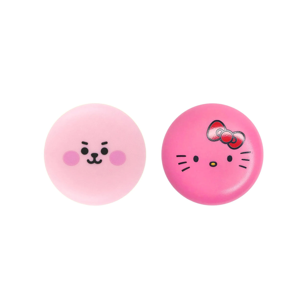 Hello Kitty &amp; BT21 COOKY Moisturizing Macaron Lip Balm Duo Beauty The Crème Shop   