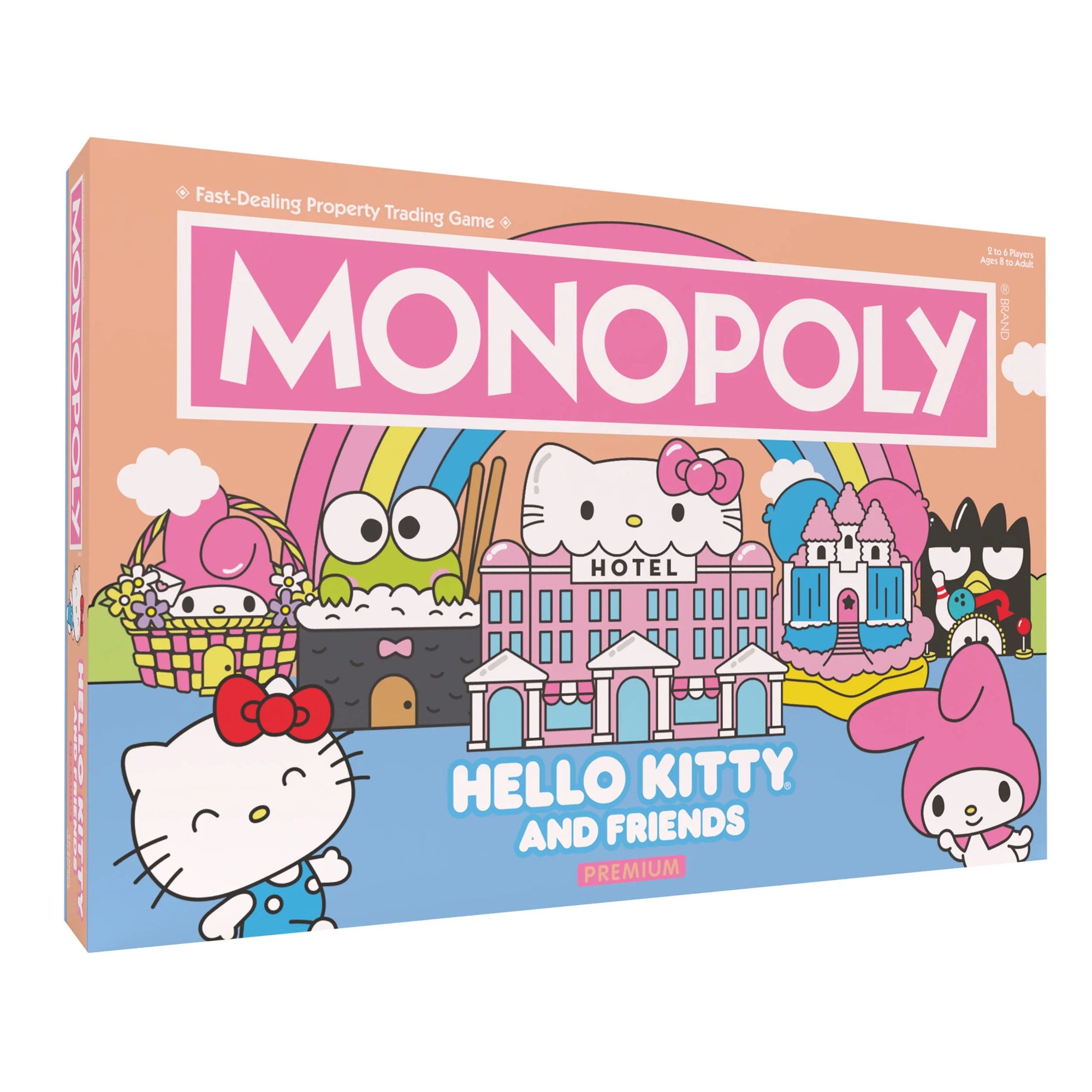 Hello Kitty & Friends Monopoly Board Game (Rose Gold Premium Edition) Toys&Games USAopoly Inc   