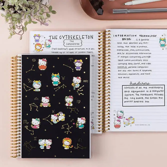 Hello Kitty x Erin Condren A5 Zodiac Notebook Stationery ERIN CONDREN   