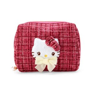 Hello Kitty Mini Zipper Pouch (Winter Tweed Series) Bags Japan Original   