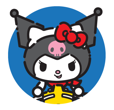 Image of Kuromi Hello Kitty 50th Anniversary Artwork 