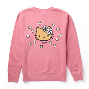 Hello Kitty x Aloha Collection Palaka Crew Sweatshirt (Pink) Apparel Aloha Collection Inc