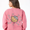 Hello Kitty x Aloha Collection Palaka Crew Sweatshirt (Pink) Apparel Aloha Collection Inc