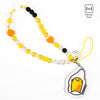 Gudetama Beaded Charm Mobile Phone Wrist Strap Accessory Hamee.com - Hamee US