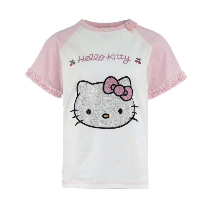 Hello Kitty x Lola + The Boys Kids Cutie Tee (Pink) Apparel Lola and The Boys NYC INC