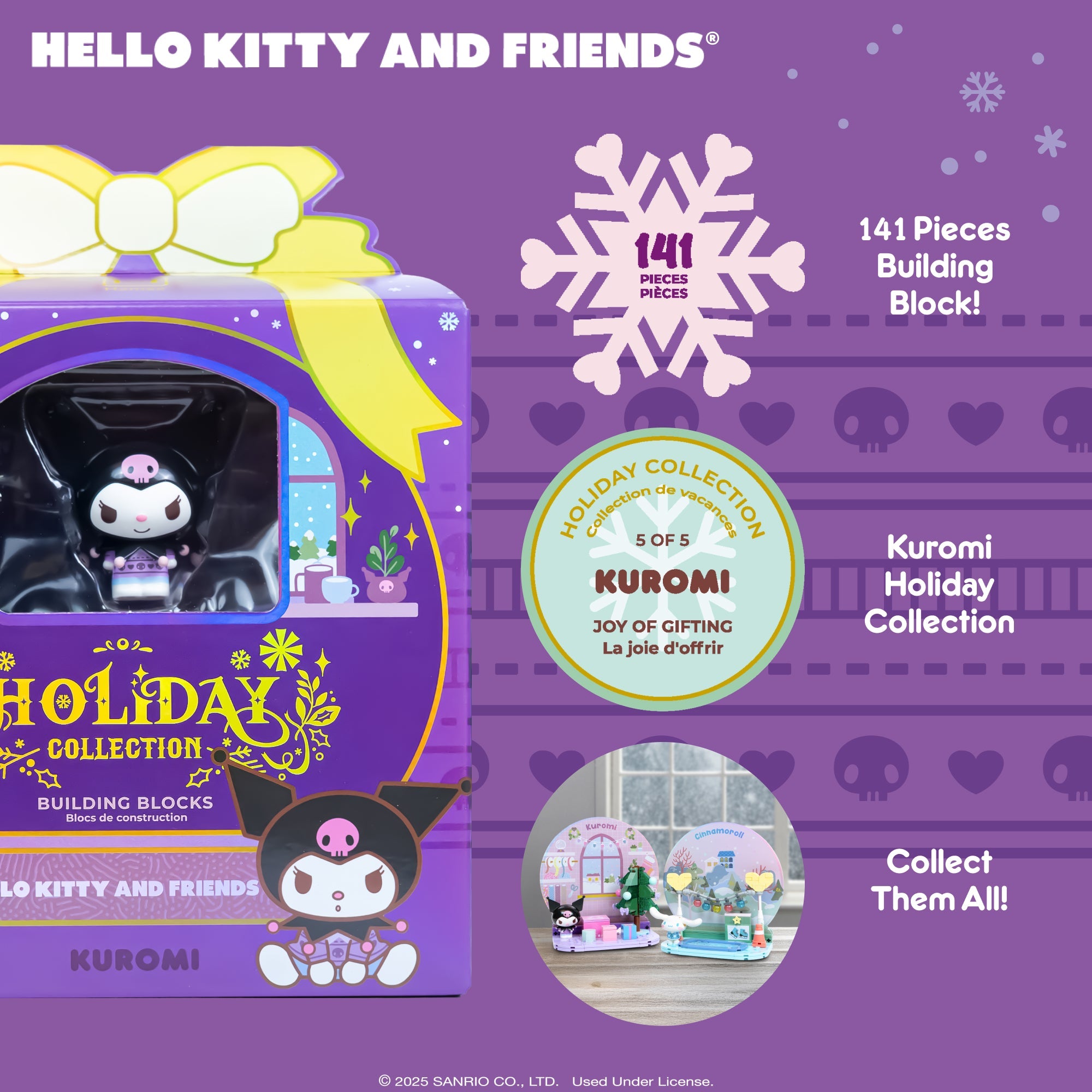 Kuromi Building Blocks Set (Holiday Collection) Toys&Games Hamee.com - Hamee US