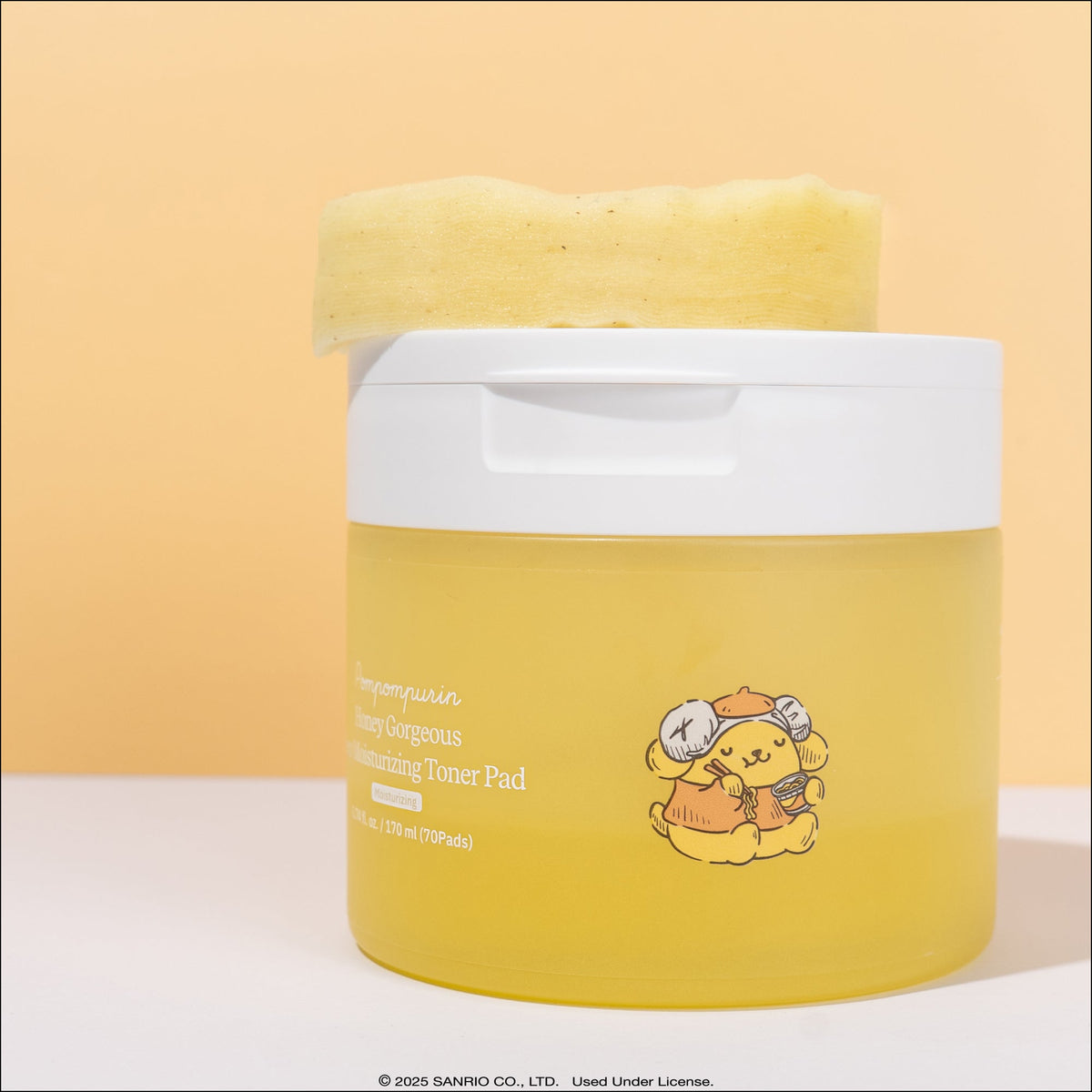 Pompompurin x ByUR Honey Gorgeous Keep Moisturizing Toner Pad (70 Count) (POPUP) Beauty ByUR US