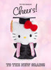 Hello Kitty Graduation Plush 2026 against a pink background. 